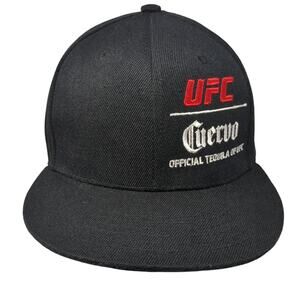 UFC Cuervo Official Tequila Snapback Cap Black One Size Adjustable Embroidered